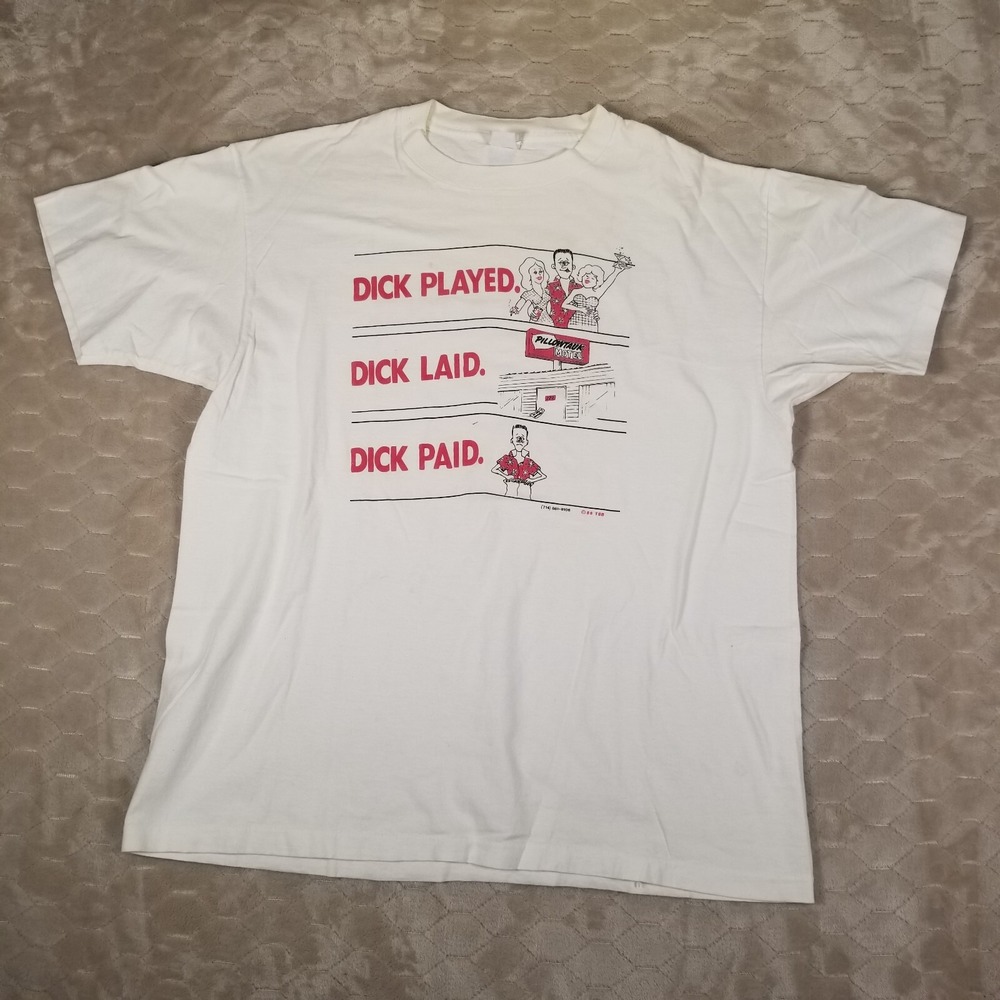 VTG 80's Aids Awareness Don't Be a Dick Shirt - Sz Large - Single Stitch Rare